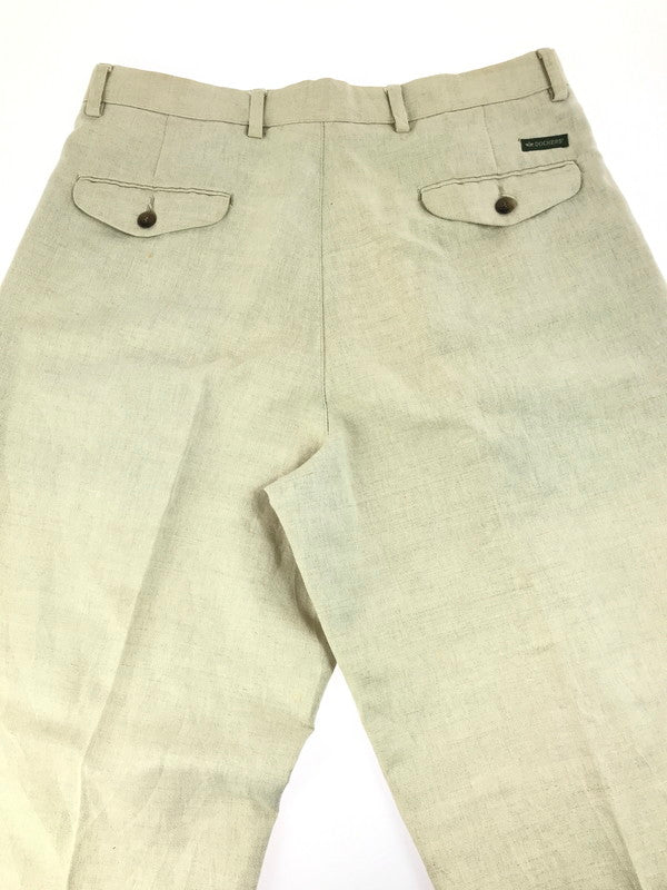 【現状渡し品】【メンズ】 DOCKERS ドッカーズ 90's PLEATED LINEN 2TUCK SLAKS PANTS 90年代 プリーツリネン 2タック スラックス パンツ 157-250618-hi-16-tag カラー：ベージュ 万代Net店
