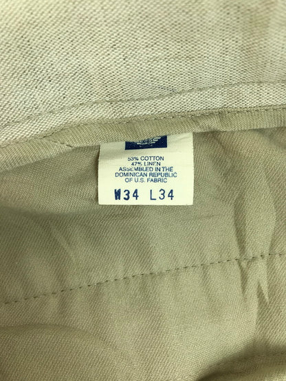 【現状渡し品】【メンズ】 DOCKERS ドッカーズ 90's PLEATED LINEN 2TUCK SLAKS PANTS 90年代 プリーツリネン 2タック スラックス パンツ 157-250618-hi-16-tag カラー：ベージュ 万代Net店
