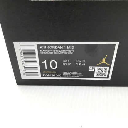 【中古美品】【メンズ】 NIKE ナイキ AIR JORDAN１MID DQ8426-010 エアジョーダン 1 ミッド スニーカー 靴 160-250809-hi-05-tag サイズ：28cm US 10 カラー：BLACK/OFF NOIR 万代Net店