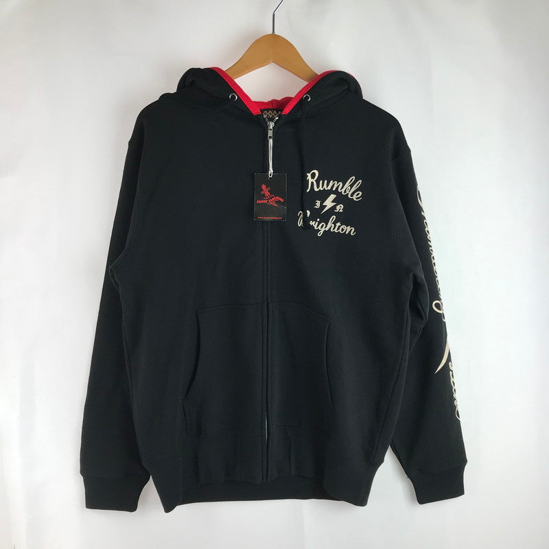 【中古美品】【メンズ】 SAVOY CLOTHING サヴォイ クロージング ZIP SWEAT HOODIE SVY-SW080 ジップ スウェットフーディー パーカー トップス 145-250610-yy-21-tag サイズ：M カラー：ブラック 万代Net店