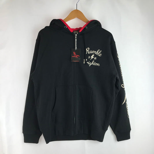 【中古美品】【メンズ】 SAVOY CLOTHING サヴォイ クロージング ZIP SWEAT HOODIE SVY-SW080 ジップ スウェットフーディー パーカー トップス 145-250610-yy-21-tag サイズ：M カラー：ブラック 万代Net店