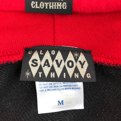 【中古美品】【メンズ】 SAVOY CLOTHING サヴォイ クロージング ZIP SWEAT HOODIE SVY-SW080 ジップ スウェットフーディー パーカー トップス 145-250610-yy-21-tag サイズ：M カラー：ブラック 万代Net店