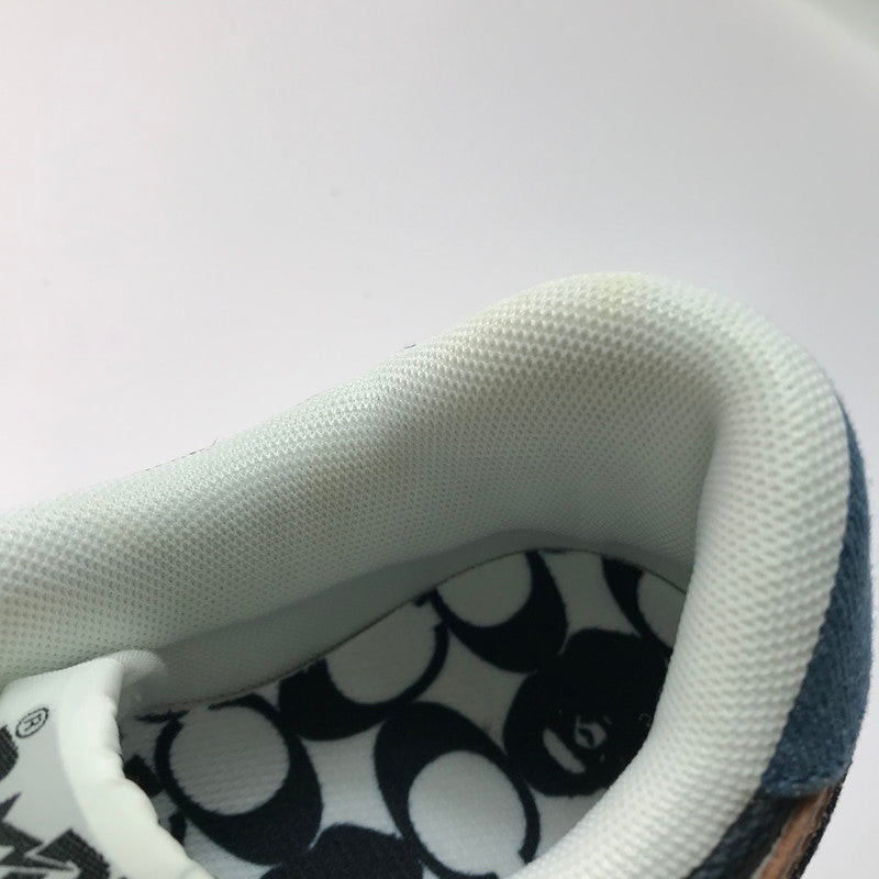 【中古品】【メンズ】 A BATHING APE アベイシングエイプ × COACH コーチ コラボ BAPE STA 1H74-191-901 ベイプスター スニーカー 靴 162-250624-yy-04-tag サイズ：26cm/US8 カラー：BLUE/BROWN 万代Net店