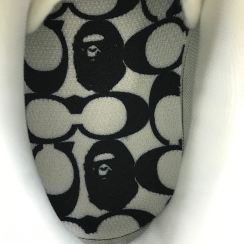 【中古品】【メンズ】 A BATHING APE アベイシングエイプ × COACH コーチ コラボ BAPE STA 1H74-191-901 ベイプスター スニーカー 靴 162-250624-yy-04-tag サイズ：26cm/US8 カラー：BLUE/BROWN 万代Net店