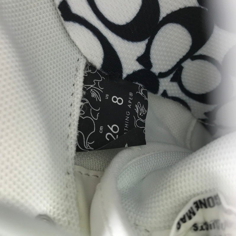 【中古品】【メンズ】 A BATHING APE アベイシングエイプ × COACH コーチ コラボ BAPE STA 1H74-191-901 ベイプスター スニーカー 靴 162-250624-yy-04-tag サイズ：26cm/US8 カラー：BLUE/BROWN 万代Net店