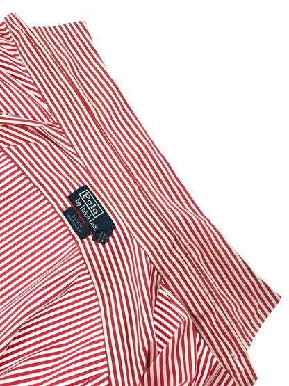 【中古品】【メンズ】 ESTATE CUSTOM FIT STRIPE L/S SHIRT エステート カスタム フィット ストライプ 長袖シャツ トップス 146-260411-rt-25-tag カラー：レッド/ホワイト 万代Net店