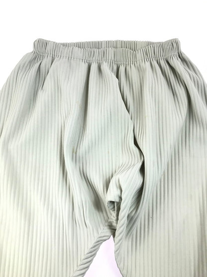 【現状渡し品】【メンズ】 HOMME PLISSE ISSEY MIYAKE オム プリッセ イッセイミヤケ PLEATED SAROUEL PANTS HP83JF112 プリーツ サルエルパンツ ボトムス 151-250618-hi-11-tag カラー：ホワイト系 万代Net店