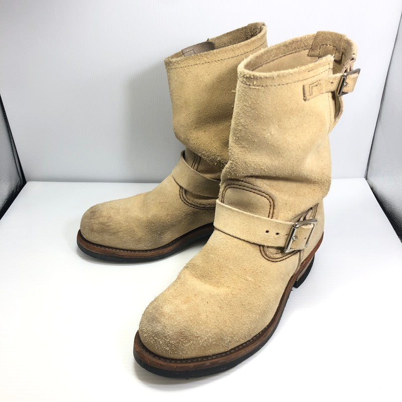 【中古品】【メンズ】 RED WING レッドウィング ENGINEER BOOTS 8268 エンジニアブーツ シューズ 靴 164-250704-yy-09-tag サイズ：25cm/US7D カラー：ベージュ 万代Net店
