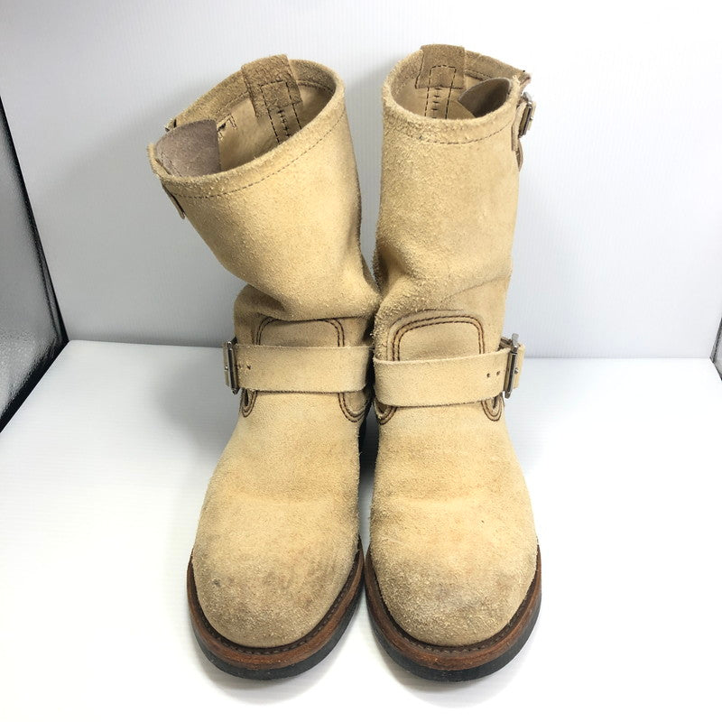 【中古品】【メンズ】 RED WING レッドウィング ENGINEER BOOTS 8268 エンジニアブーツ シューズ 靴 164-250704-yy-09-tag サイズ：25cm/US7D カラー：ベージュ 万代Net店