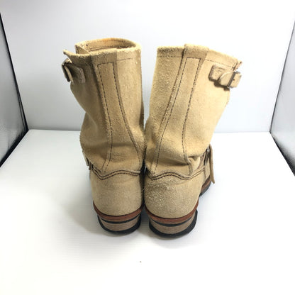 【中古品】【メンズ】 RED WING レッドウィング ENGINEER BOOTS 8268 エンジニアブーツ シューズ 靴 164-250704-yy-09-tag サイズ：25cm/US7D カラー：ベージュ 万代Net店