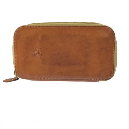 【中古品】【メンズ】 IL BISONTE イルビゾンテ ラウンドファスナー ロングウォレット 長財布 200-250601-na-10-tag カラー：ブラウン 万代Net店