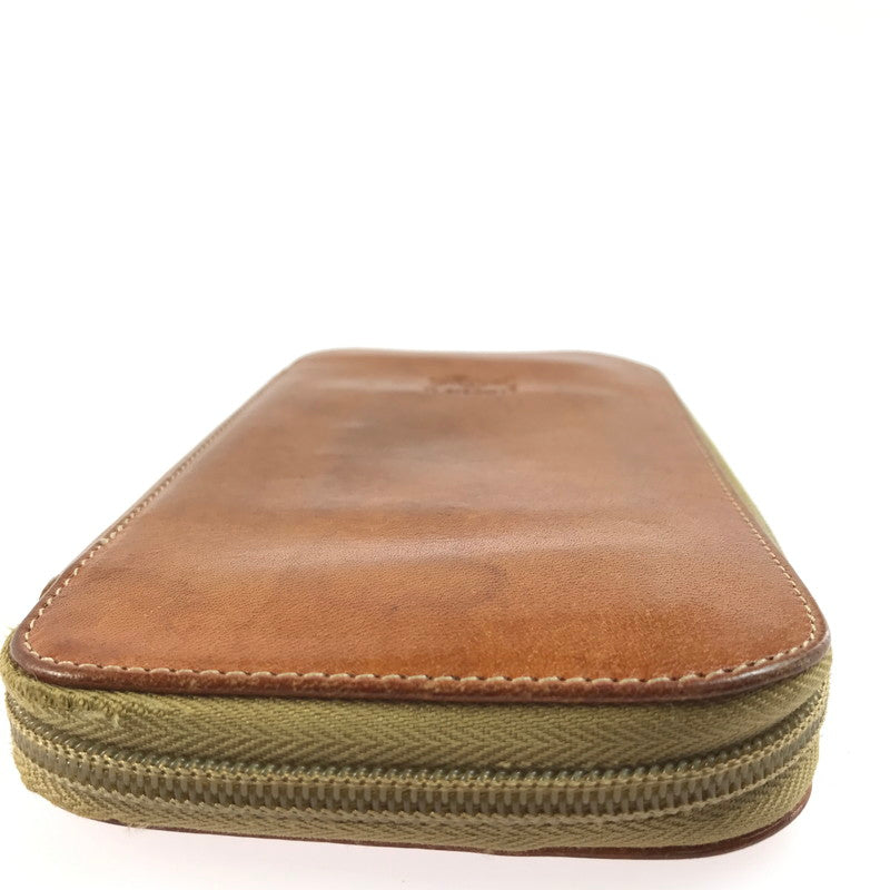 【中古品】【メンズ】 IL BISONTE イルビゾンテ ラウンドファスナー ロングウォレット 長財布 200-250601-na-10-tag カラー：ブラウン 万代Net店