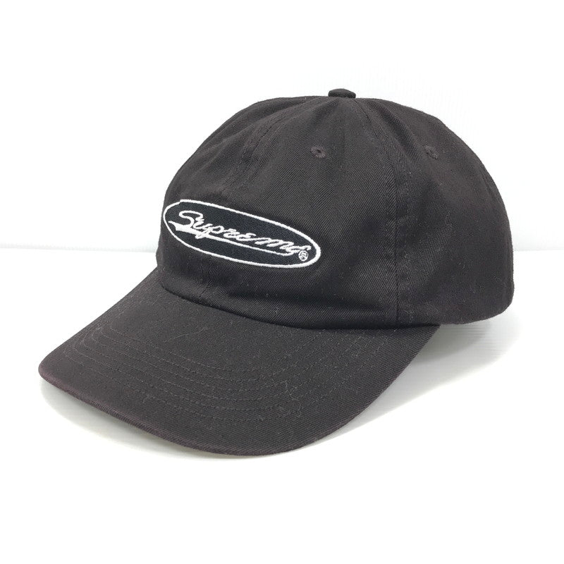 【中古品】【メンズ】 Supreme シュプリーム OVAL 6-PANEL オーバル 6パネル キャップ 帽子 185-250810-na-08-tag サイズ：F カラー：ブラック(ブラウン寄り) 万代Net店