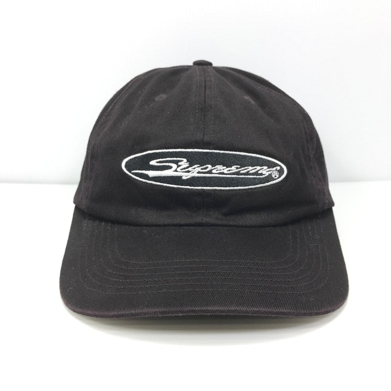 【中古品】【メンズ】 Supreme シュプリーム OVAL 6-PANEL オーバル 6パネル キャップ 帽子 185-250810-na-08-tag サイズ：F カラー：ブラック(ブラウン寄り) 万代Net店