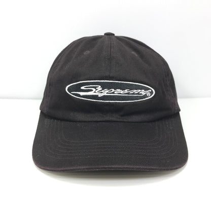 【中古品】【メンズ】 Supreme シュプリーム OVAL 6-PANEL オーバル 6パネル キャップ 帽子 185-250810-na-08-tag サイズ：F カラー：ブラック(ブラウン寄り) 万代Net店
