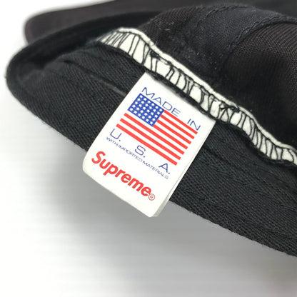 【中古品】【メンズ】 Supreme シュプリーム OVAL 6-PANEL オーバル 6パネル キャップ 帽子 185-250810-na-08-tag サイズ：F カラー：ブラック(ブラウン寄り) 万代Net店