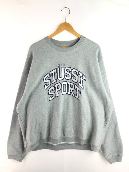 【中古品】【メンズ】 STUSSY ステューシー RELAXED OVERSIZED CREW 118487 リラックス オーバーサイズ クルーネックスウェット ロゴ トレーナー 142-250528-hi-09-tag サイズ：XL カラー：グレー 万代Net店