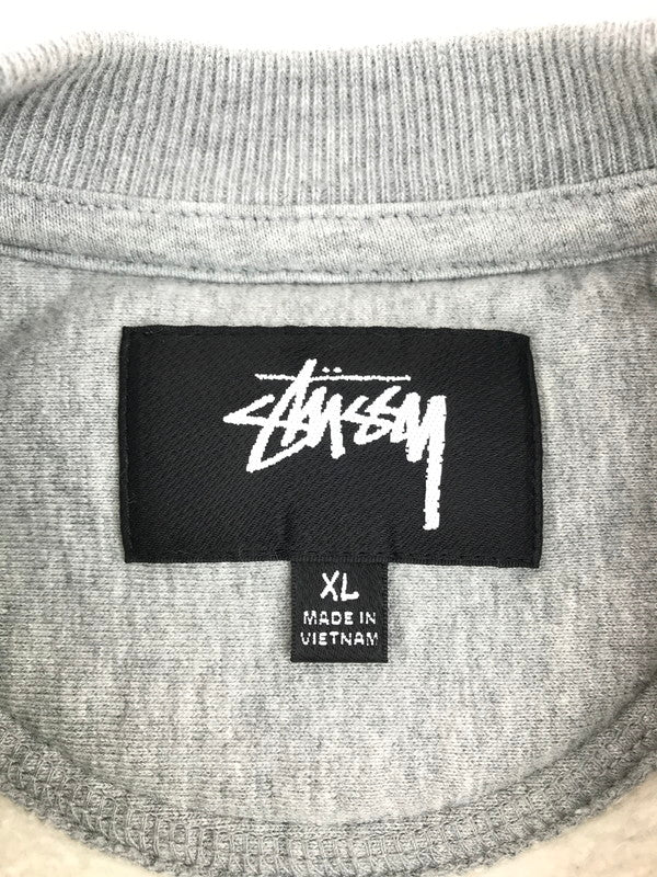 【中古品】【メンズ】 STUSSY ステューシー RELAXED OVERSIZED CREW 118487 リラックス オーバーサイズ クルーネックスウェット ロゴ トレーナー 142-250528-hi-09-tag サイズ：XL カラー：グレー 万代Net店