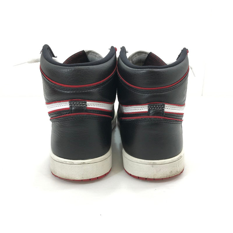 【中古品】【メンズ】 NIKE ナイキ AIR JORDAN 1 RETRO HIGH OG 555088-062 エアジョーダン 1 レトロ ハイ オリジナル スニーカー 靴 160-250527-yy-24-tag サイズ：27cm/US9 カラー：BLACK/GYM RED-WHITE 万代Net店