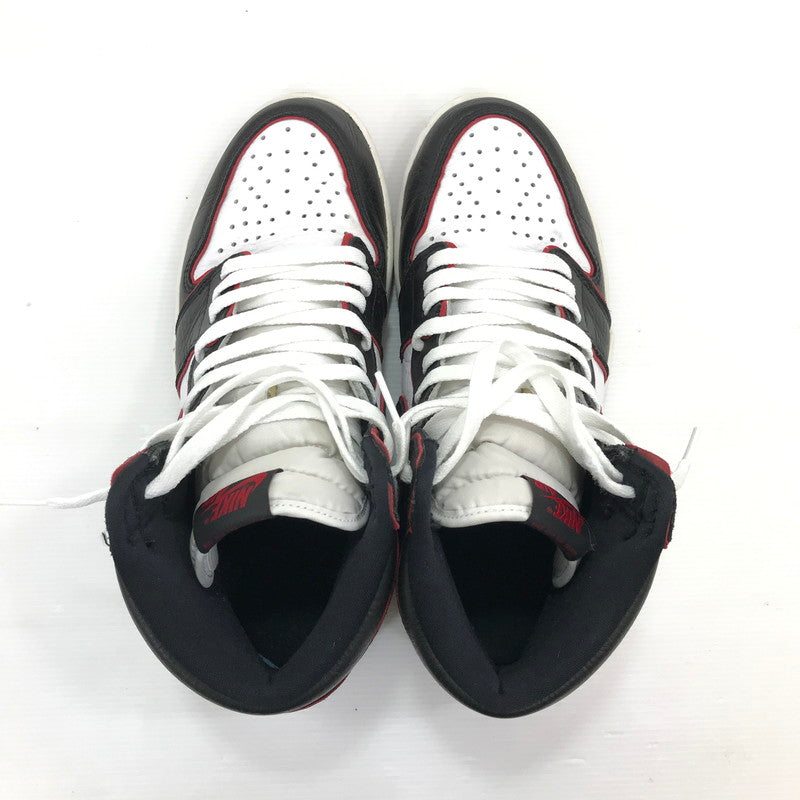【中古品】【メンズ】 NIKE ナイキ AIR JORDAN 1 RETRO HIGH OG 555088-062 エアジョーダン 1 レトロ ハイ オリジナル スニーカー 靴 160-250527-yy-24-tag サイズ：27cm/US9 カラー：BLACK/GYM RED-WHITE 万代Net店