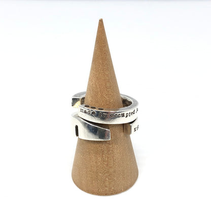 【中古品】【メンズ】 JAM HOME MADE ジャムホームメイド 2連リング SV 日本製 指輪 アクセサリー 192-250527-yy-19-tag カラー：シルバー 万代Net店