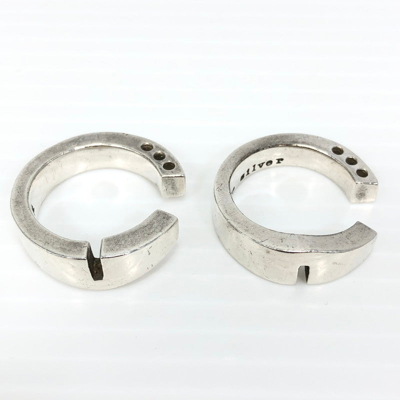 【中古品】【メンズ】 JAM HOME MADE ジャムホームメイド 2連リング SV 日本製 指輪 アクセサリー 192-250527-yy-19-tag カラー：シルバー 万代Net店