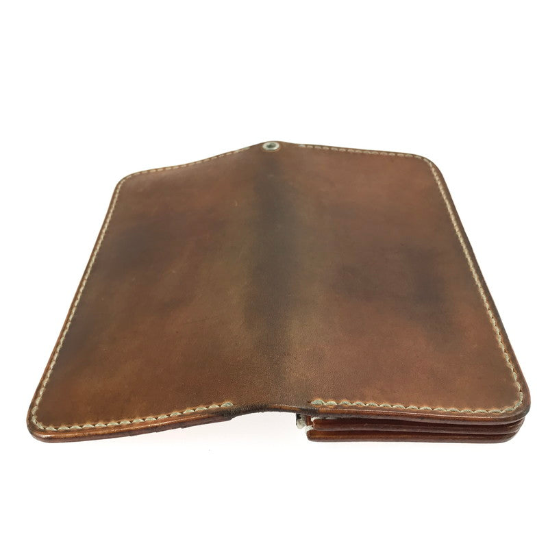 【現状渡し品】【メンズ】 BEAD-YA ビーズ屋公ちゃん LONG WALLET ロングウォレット 二つ折り 長財布 200-250604-na-01-tag カラー：ブラウン 万代Net店