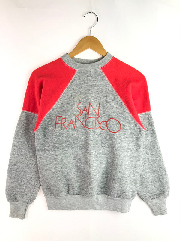 【中古品】【メンズ】 USED USA製 70S アメリカ製 70年代 ラグランスリーブクルーネックスウェット トレーナー トップス 146-250530-ki-02-tag サイズ：S カラー：グレー 万代Net店