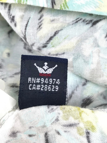 【中古品】【メンズ】 STUSSY ステューシー 90's S/S SHIRT 90年代 ショートスリーブシャツ 総柄 半袖シャツ 紺タグ USA製 142-250528-hi-02-tag サイズ：M カラー：マルチカラー 万代Net店