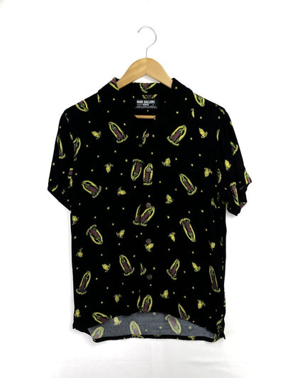 【中古品】【メンズ】 RUDE GALLERY ルード ギャラリー MARIA PRINT ALOHA SHIRT 0001807 マリア柄 アロハシャツ 開襟シャツ トップス 142-260509-rt-07-tag サイズ：3 カラー：ブラック 万代Net店