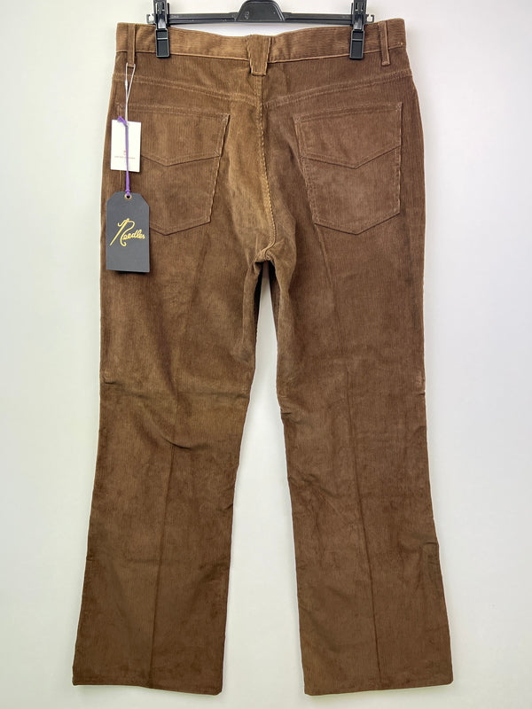 【中古品】【メンズ】 Needles ニードルス CORDUROY BOOT CUT PANTS PU218 コーデュロイ ブーツカットパンツ 151-260710-kk-17-hon サイズ：L カラー：ブラウン 万代Net店