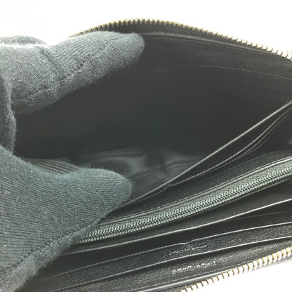 【中古品】【レディース】 YVES SAINT LAURENT イヴ・サンローラン ラウンドファスナー ロングウォレット 352904 長財布 181-250601-na-06-tag カラー：ブラック 万代Net店