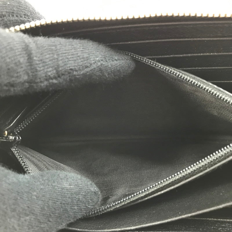 【中古品】【レディース】 YVES SAINT LAURENT イヴ・サンローラン ラウンドファスナー ロングウォレット 352904 長財布 181-250601-na-06-tag カラー：ブラック 万代Net店