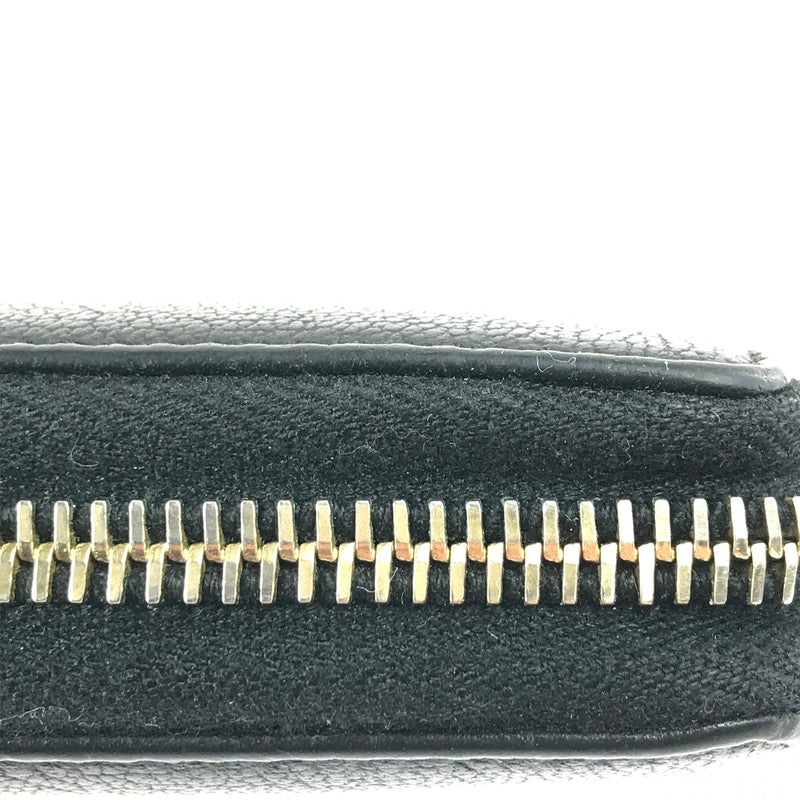 【中古品】【レディース】 YVES SAINT LAURENT イヴ・サンローラン ラウンドファスナー ロングウォレット 352904 長財布 181-250601-na-06-tag カラー：ブラック 万代Net店