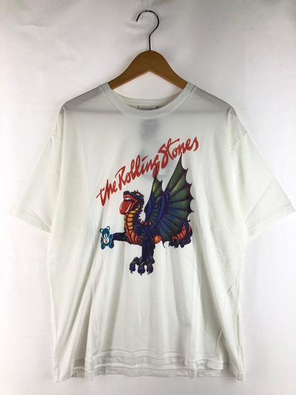 【中古美品】【メンズ】 HYSTERIC GLAMOUR ヒステリックグラマー × THE ROLLING STONES コラボ セプテンバー ショートスリーブTシャツ 06221CT08 XXX 140-250622-rt-01-tag サイズ：L カラー：ホワイト 万代Net店