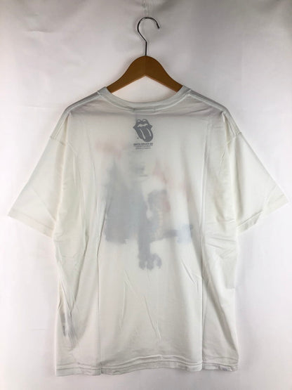 【中古美品】【メンズ】 HYSTERIC GLAMOUR ヒステリックグラマー × THE ROLLING STONES コラボ セプテンバー ショートスリーブTシャツ 06221CT08 XXX 140-250622-rt-01-tag サイズ：L カラー：ホワイト 万代Net店