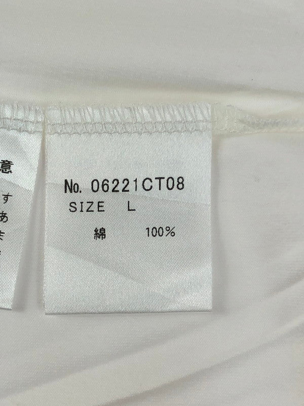 【中古美品】【メンズ】 HYSTERIC GLAMOUR ヒステリックグラマー × THE ROLLING STONES コラボ セプテンバー ショートスリーブTシャツ 06221CT08 XXX 140-250622-rt-01-tag サイズ：L カラー：ホワイト 万代Net店