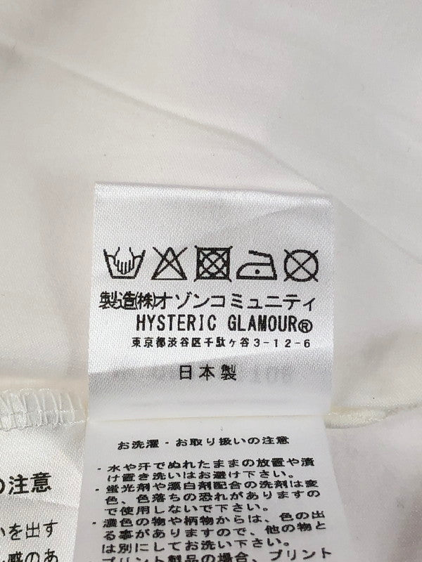 【中古美品】【メンズ】 HYSTERIC GLAMOUR ヒステリックグラマー × THE ROLLING STONES コラボ セプテンバー ショートスリーブTシャツ 06221CT08 XXX 140-250622-rt-01-tag サイズ：L カラー：ホワイト 万代Net店