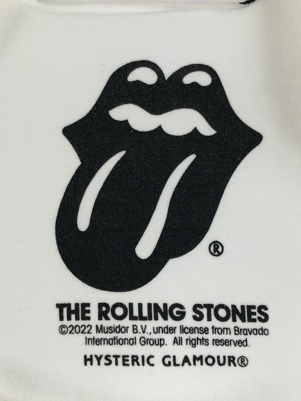 【中古美品】【メンズ】 HYSTERIC GLAMOUR ヒステリックグラマー × THE ROLLING STONES コラボ セプテンバー ショートスリーブTシャツ 06221CT08 XXX 140-250622-rt-01-tag サイズ：L カラー：ホワイト 万代Net店