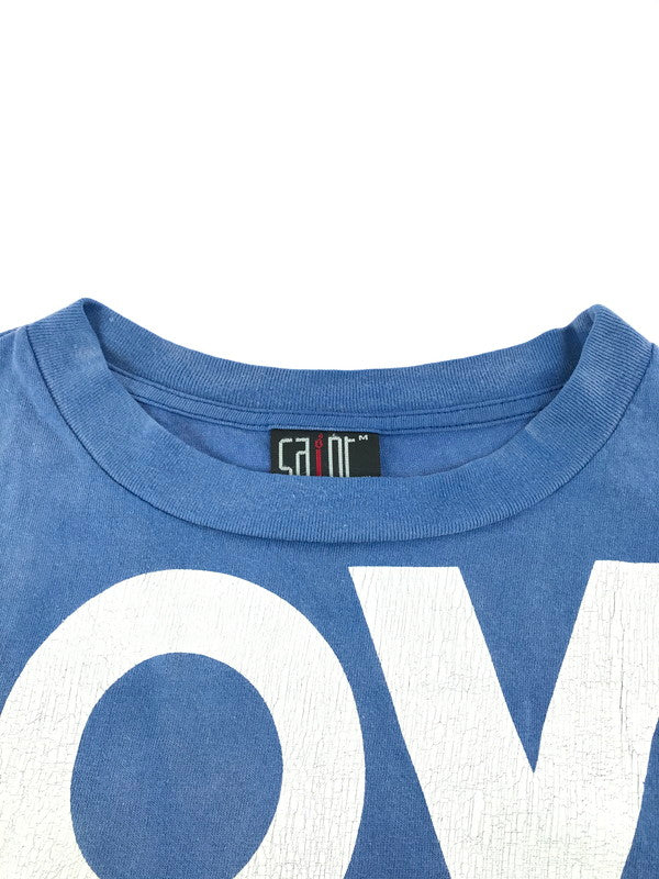 【中古品】【メンズ】 SAINT MICHAEL セントマイケル 22SS LOVE FROM SAINT S/S TEE SM-S22-0000-025 ラブ フロム セント Tシャツ 半袖Tシャツ 140-250522-na-11-tag サイズ：M カラー：ブルー 万代Net店