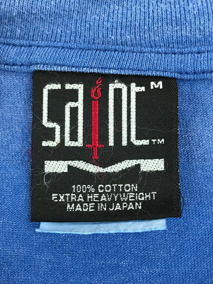 【中古品】【メンズ】 SAINT MICHAEL セントマイケル 22SS LOVE FROM SAINT S/S TEE SM-S22-0000-025 ラブ フロム セント Tシャツ 半袖Tシャツ 140-250522-na-11-tag サイズ：M カラー：ブルー 万代Net店