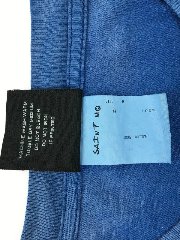 【中古品】【メンズ】 SAINT MICHAEL セントマイケル 22SS LOVE FROM SAINT S/S TEE SM-S22-0000-025 ラブ フロム セント Tシャツ 半袖Tシャツ 140-250522-na-11-tag サイズ：M カラー：ブルー 万代Net店