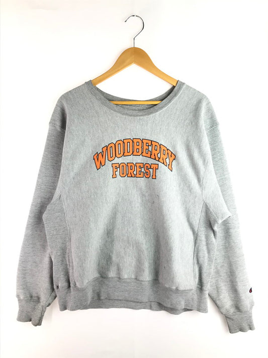【中古品】【メンズ】 Champion チャンピオン CHAMPION 00’S WOODBERRY FOREST PREMIUM REVERSE WEAVE 00年代 ウッドベリー フォレスト プレミアム リバースウィーブ スウェット トレーナー トップス 146-250530-ki-01-tag サイズ：M カラー：グレー 万代Net店