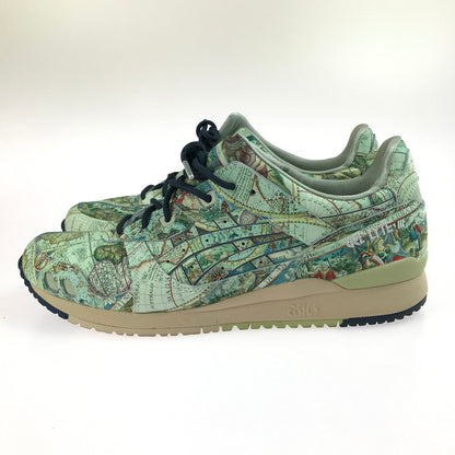 【中古美品】【メンズ】 asics アシックス × ATMOS アトモス コラボ GEL-LYTE III OG 1201A856.300 ゲルライト スリー スニーカー 靴 162-250603-yy-08-tag サイズ：28.5cm/US11 カラー："AGED MAP"ICE GREEN/MIDNIGHT BLUE 万代Net店