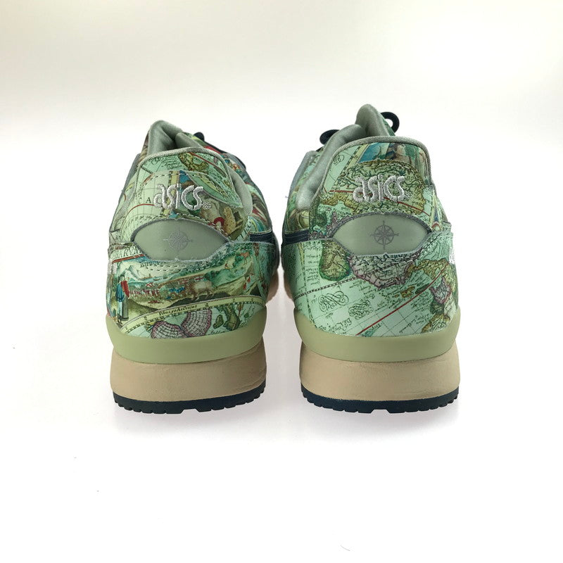 【中古美品】【メンズ】 asics アシックス × ATMOS アトモス コラボ GEL-LYTE III OG 1201A856.300 ゲルライト スリー スニーカー 靴 162-250603-yy-08-tag サイズ：28.5cm/US11 カラー："AGED MAP"ICE GREEN/MIDNIGHT BLUE 万代Net店