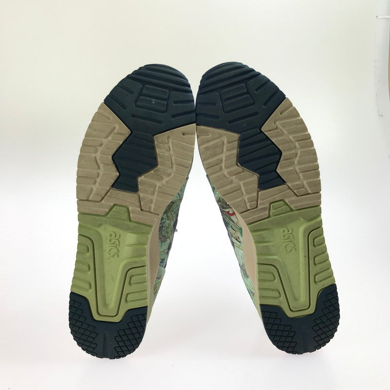 【中古美品】【メンズ】 asics アシックス × ATMOS アトモス コラボ GEL-LYTE III OG 1201A856.300 ゲルライト スリー スニーカー 靴 162-250603-yy-08-tag サイズ：28.5cm/US11 カラー："AGED MAP"ICE GREEN/MIDNIGHT BLUE 万代Net店