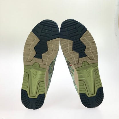 【中古美品】【メンズ】 asics アシックス × ATMOS アトモス コラボ GEL-LYTE III OG 1201A856.300 ゲルライト スリー スニーカー 靴 162-250603-yy-08-tag サイズ：28.5cm/US11 カラー："AGED MAP"ICE GREEN/MIDNIGHT BLUE 万代Net店