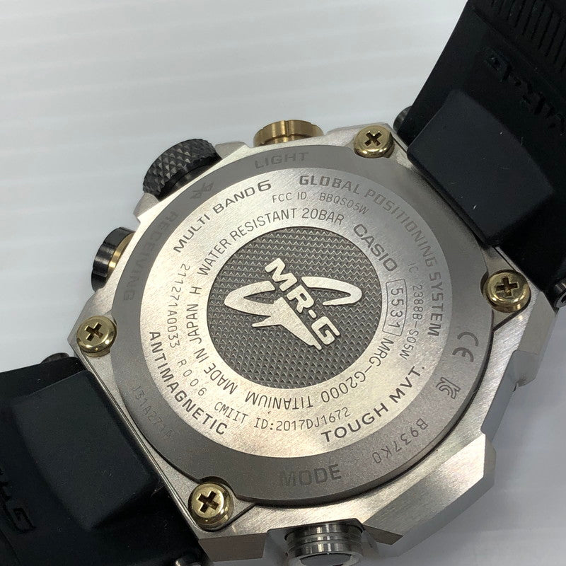 【中古品】【メンズ】 G-SHOCK ジーショック MRG-G2000 SERIES MRG-G2000R-1AJR 電波ソーラー モバイルリンク 腕時計 196-250604-na-11-tag カラー：ブラック 万代Net店
