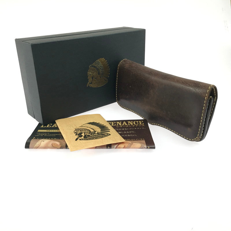 【現状渡し品】【メンズ】 SAAD サード LEATHER LONG WALLET レザー ロングウォレット 長財布 191-250601-na-07-tag カラー：ブラウン 万代Net店