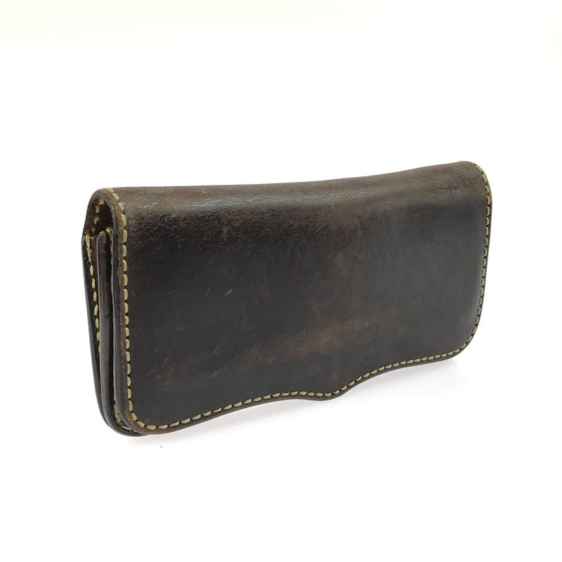 【現状渡し品】【メンズ】 SAAD サード LEATHER LONG WALLET レザー ロングウォレット 長財布 191-250601-na-07-tag カラー：ブラウン 万代Net店
